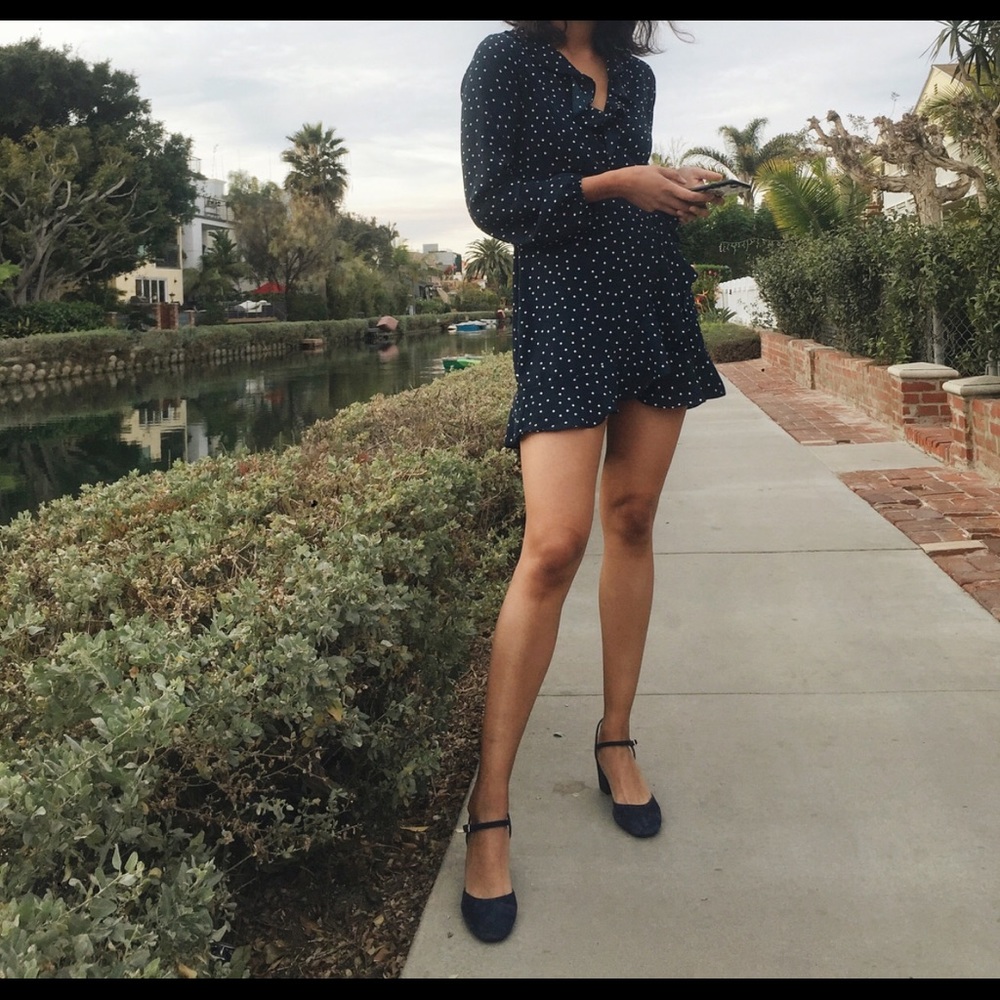 Forever 21 Polka Dot Wrap Dress